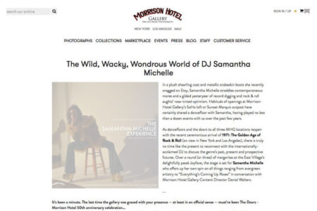 Morrison Hotel Gallery Interview